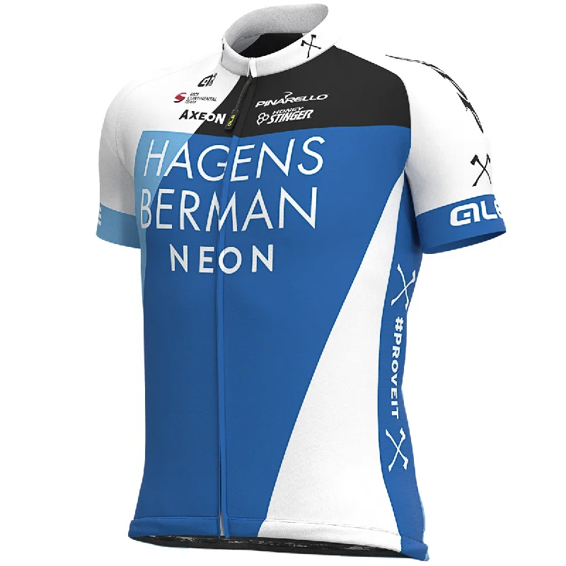 Bicycle riding clothing neon colors-Maglia Hagens Berman Axeon 2020