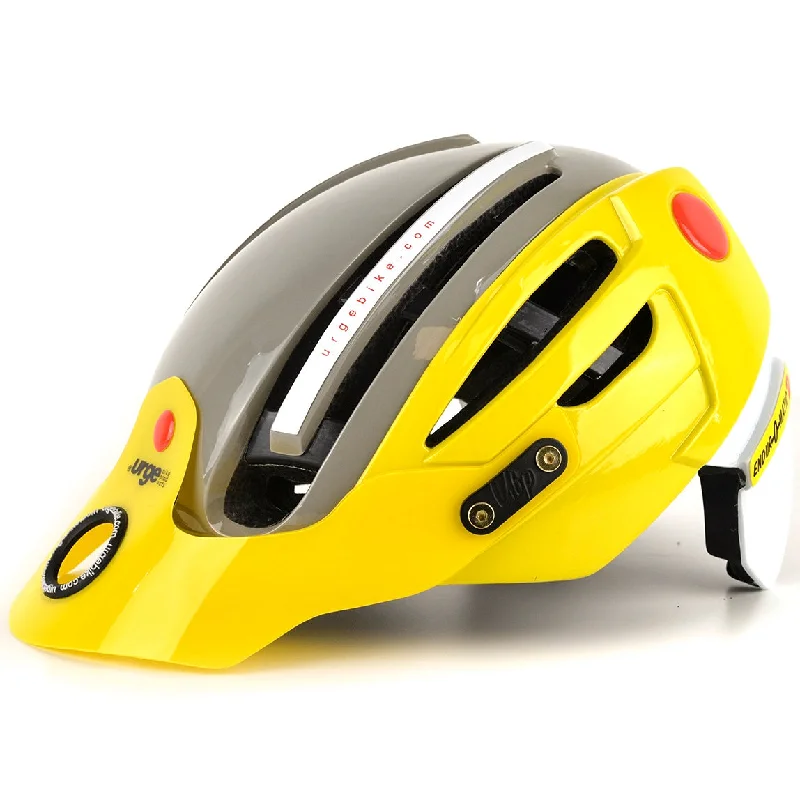 bicycle helmets for hybrid bikes-Urge Endur-O-Matic 2 Adult MTB Helmet – Yellow-Grey - L-XL 57 - 59cm