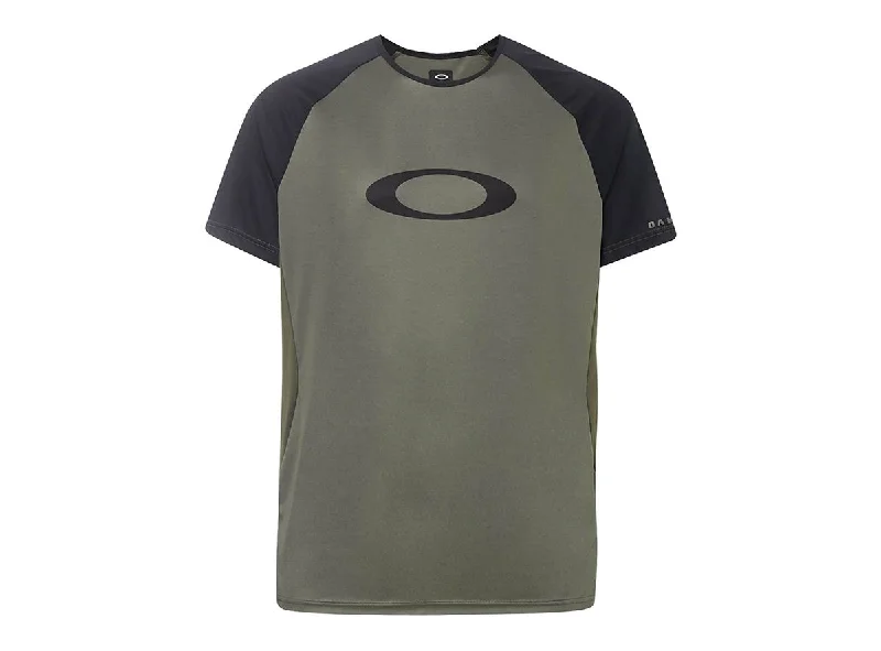 Bicycle riding clothing for exploration-Oakley MTB Short Sleeve Tech Tee - Beetle