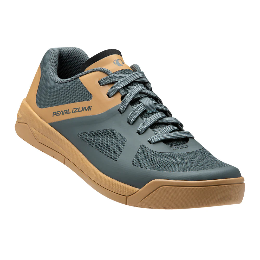 Bicycle riding clothing with secure closures-Pearl Izumi Canyon Urban Shoe - Sage-Berm Brown