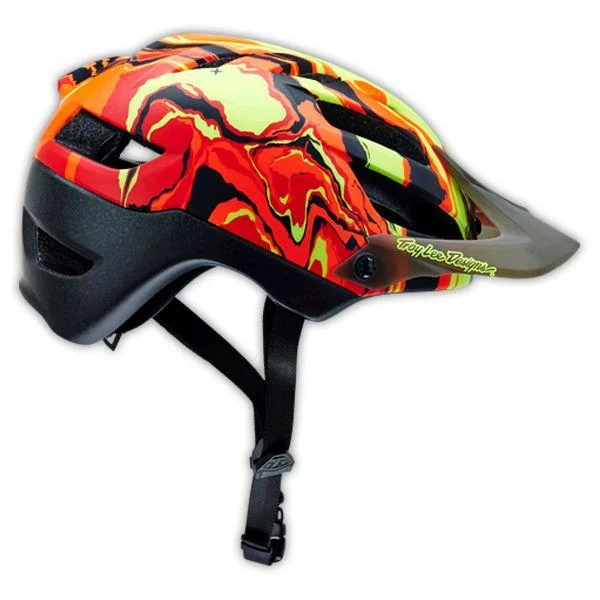 bicycle helmets for extreme conditions-Troy Lee Designs A1 MTB Helmet - Galaxy - Red