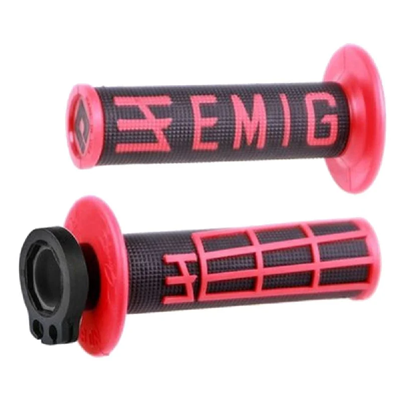 ODI MX V2 EMIG LOCK ON GRIP 2st/4st- RED/ BLACK