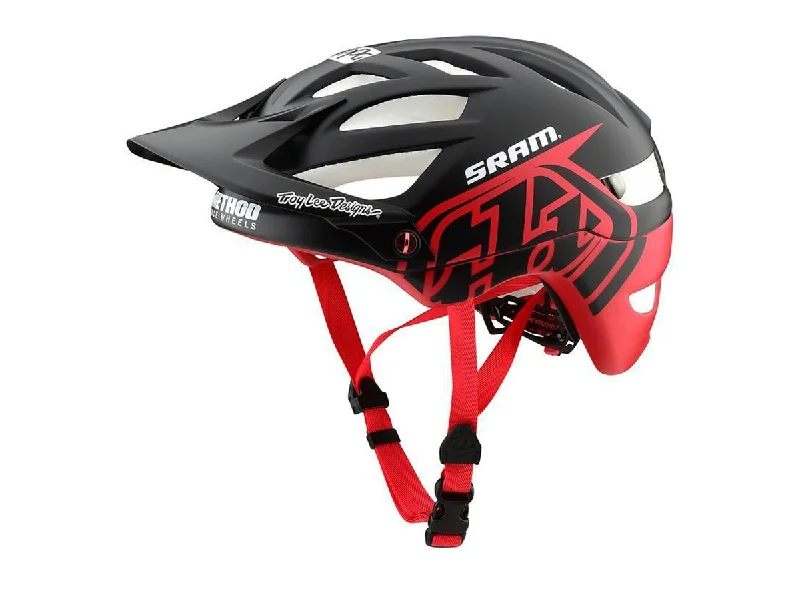 bicycle helmets with vintage style-Troy Lee Designs A1 MIPS MTB Helmet - Classic - SRAM Black