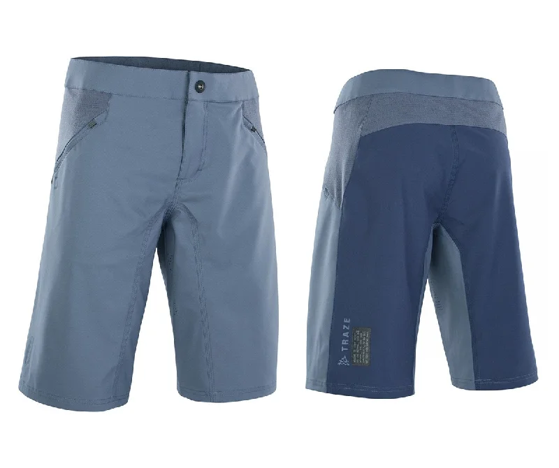 Bicycle riding clothing with touring durability-ION Traze X MTB Short - Storm Blue - 2021