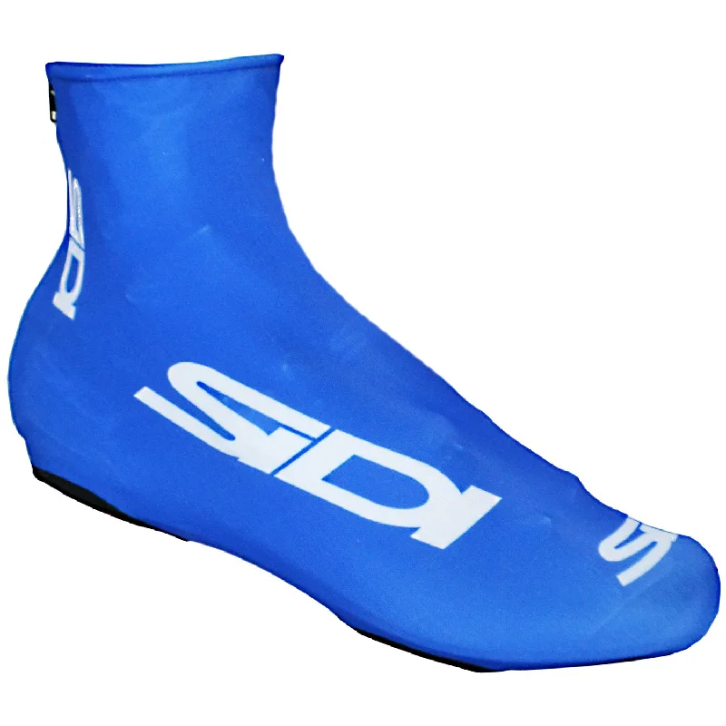 Bicycle riding clothing with temperature control-Copriscarpe Sidi Chrono - Azzurro