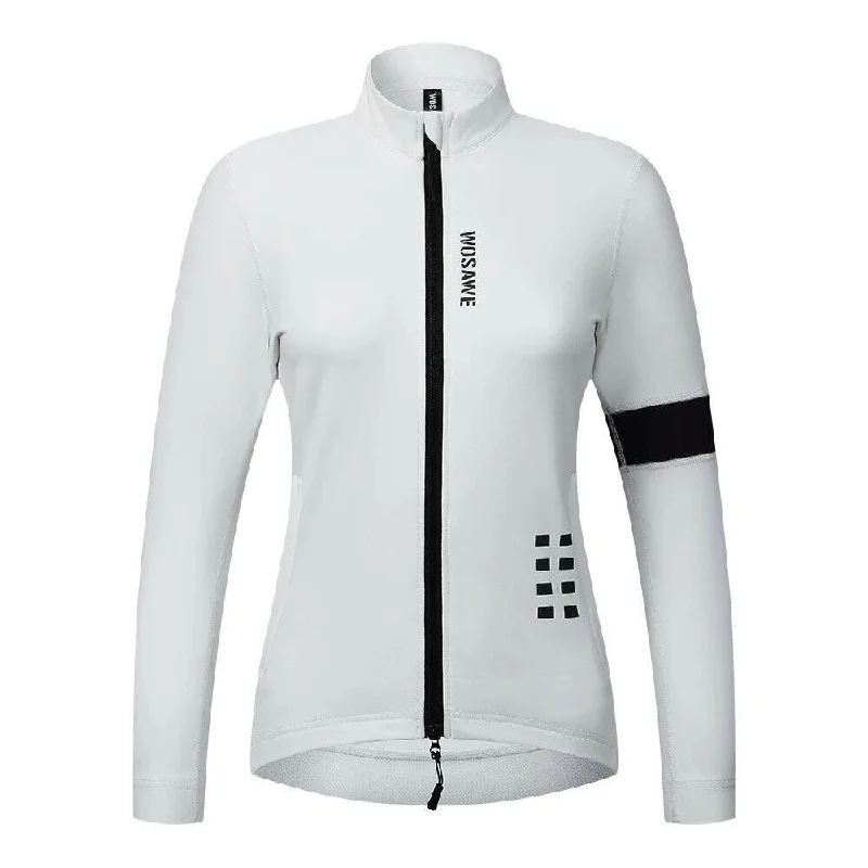 Bicycle riding clothing with organic cotton-Women Cycling Jerseys Winter Thermal Fleece Long Sleeve Coat Riding Bike Jacket Ropa Ciclismo Cycling Gym Clothes