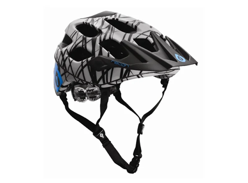 bicycle helmets with GoPro mount-661 Recon MTB Helmet - Gray-Cyan