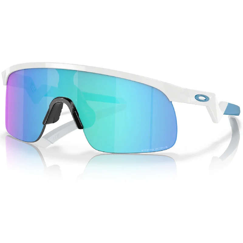 Bicycle riding clothing for charity rides-Occhiali bambino Oakley Resistor - Polisehd White Prizm Sapphire