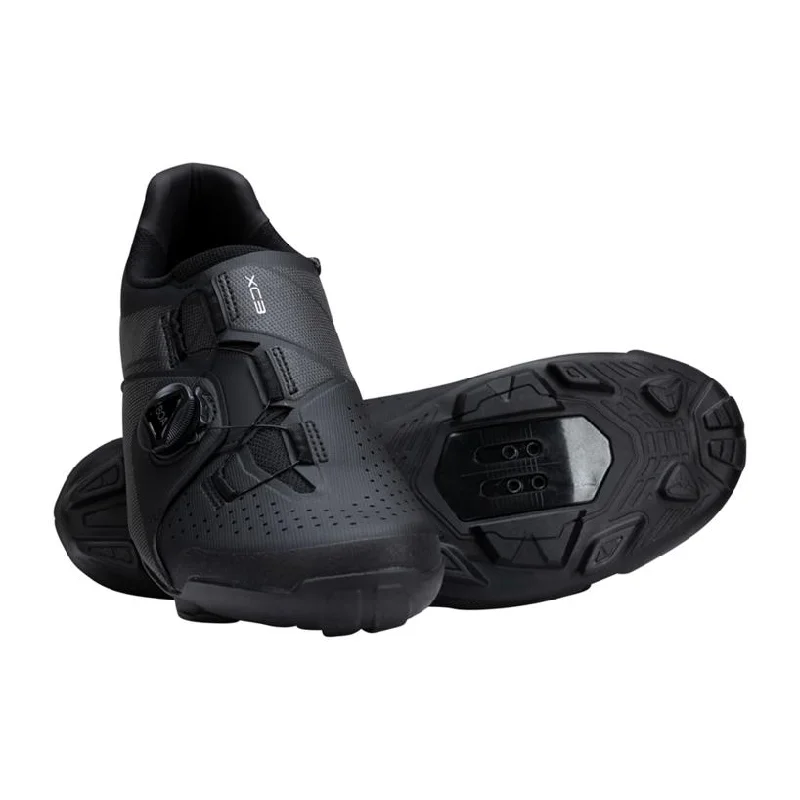 Bicycle riding clothing for sweat management-SH-XC300 Men's Wide Mountain Bike Shoes