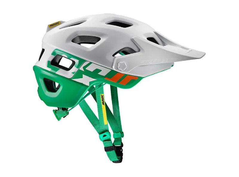 bicycle helmets with thermal lining-Mavic Crossmax Pro MTB Helmet - White-Mint