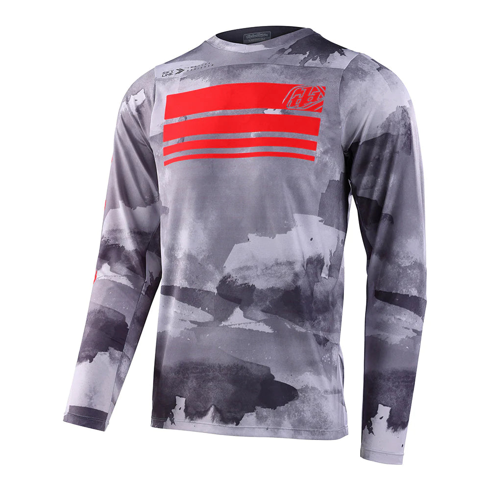 Bicycle riding clothing with stretch panels-Troy Lee Designs Skyline LS Jersey