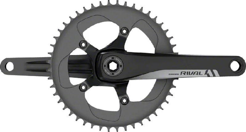 Bike wheel skewer set-SRAM Rival 1 Crankset - 172.5mm 10/11-Speed 42t 110 BCD BB30/PF30 Spindle Interface BLK