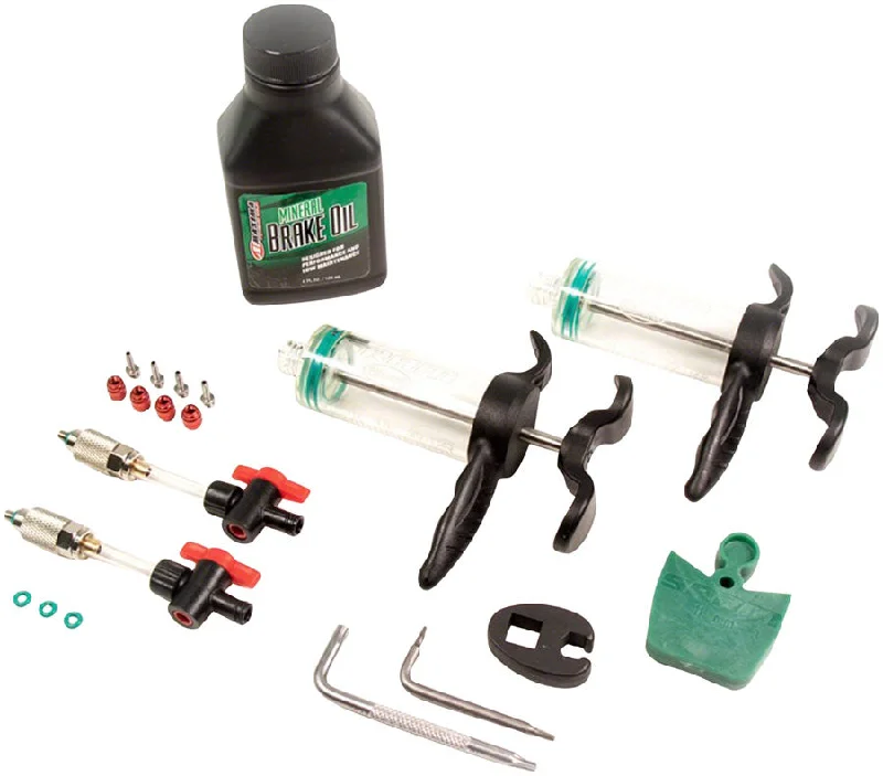 PRO MINERAL OIL BLEED KIT (INCLUDES 2 PREMIUM SYRINGES, M4 FITTINGS, QUARTER-TURN VALVES, BLEED BLOCK, TORX TOOL, CROWFOOT, MAXIMA MINERAL OIL) - DB8