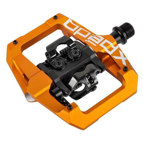 Bicycle handlebar bell mount-Xpedo GFX Pedals - Orange