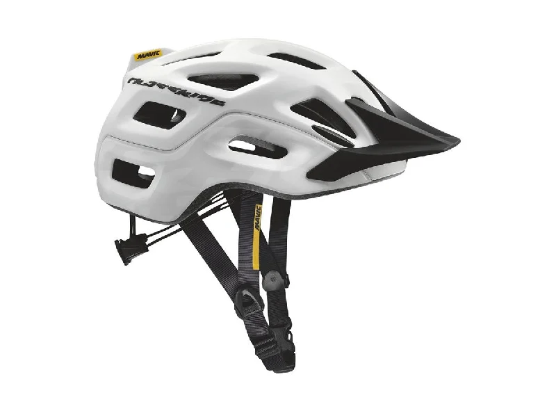 bicycle helmets with reflective glow-Mavic Crossride MTB Helmet - White