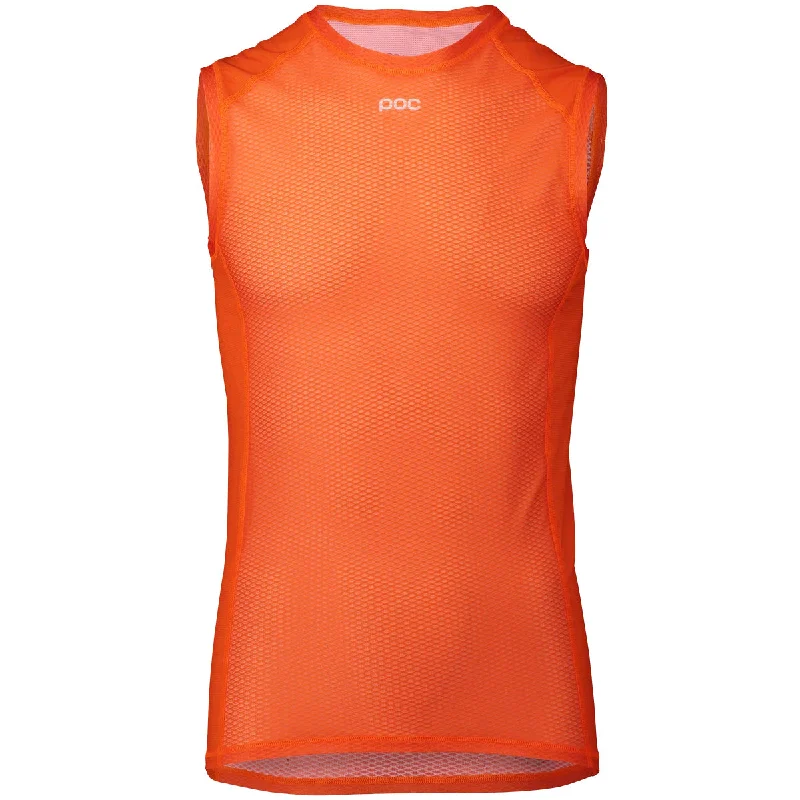 Bicycle riding clothing white styles-Maglia intima senza maniche Poc Essential Layer Vest - Arancio