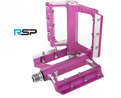 Road bike wheel hub kit-RSP SLIMLINE CNC MTB ALLOY PLATFORM PEDALS PURPLE 9-16" 55% OFF RPE021P