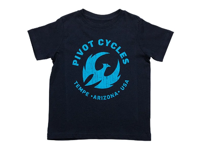 Bicycle riding clothing for late evening-Pivot Phoenix Short Sleeve Tee - Toddler - Navy