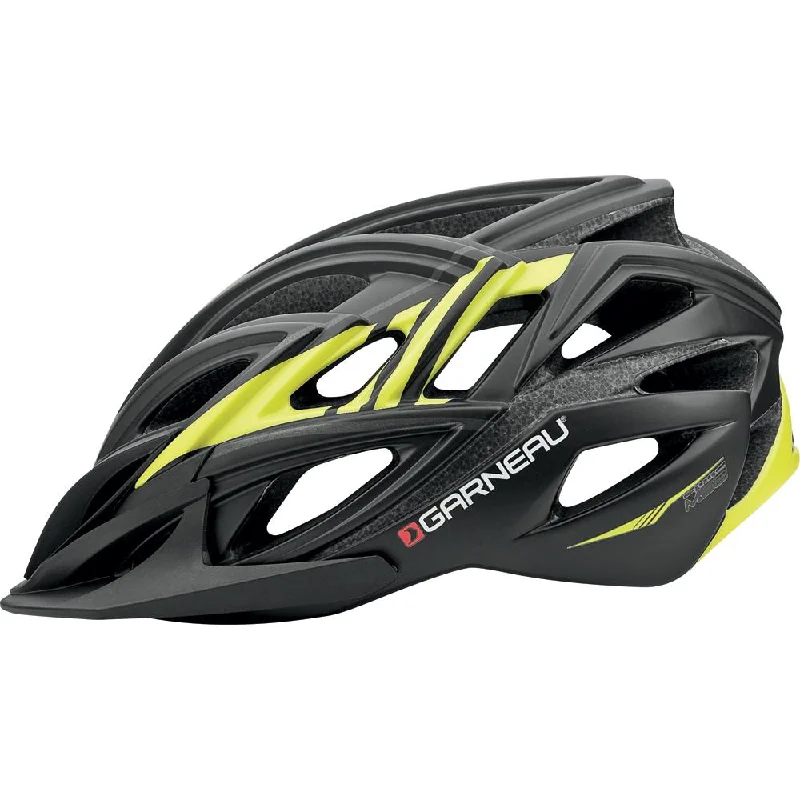 bicycle helmets for cool riders-Louis Garneau Carve II MTB Helmet - Matt Black-Yellow