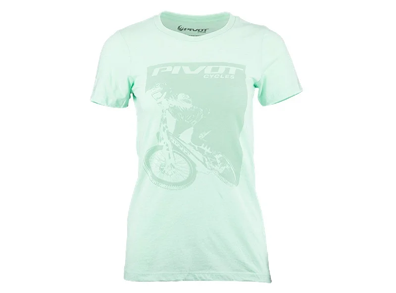 Bicycle riding clothing winter gear-Pivot Rider Short Sleeve Tee - Womens - Mint