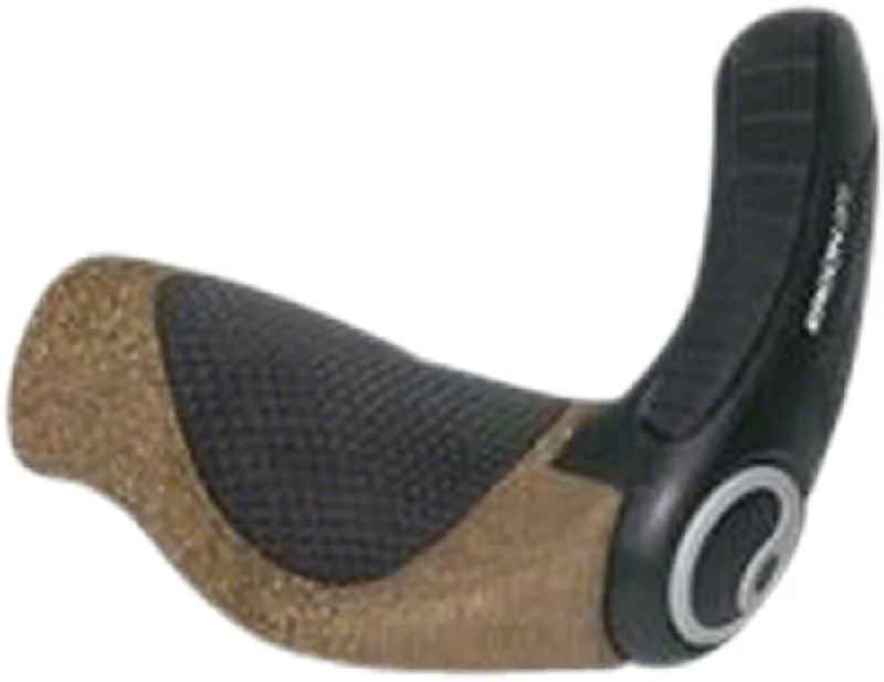 Ergon GP3 BioKork Grips - Lock-On Large Rohloff/Nexus Black/Tan