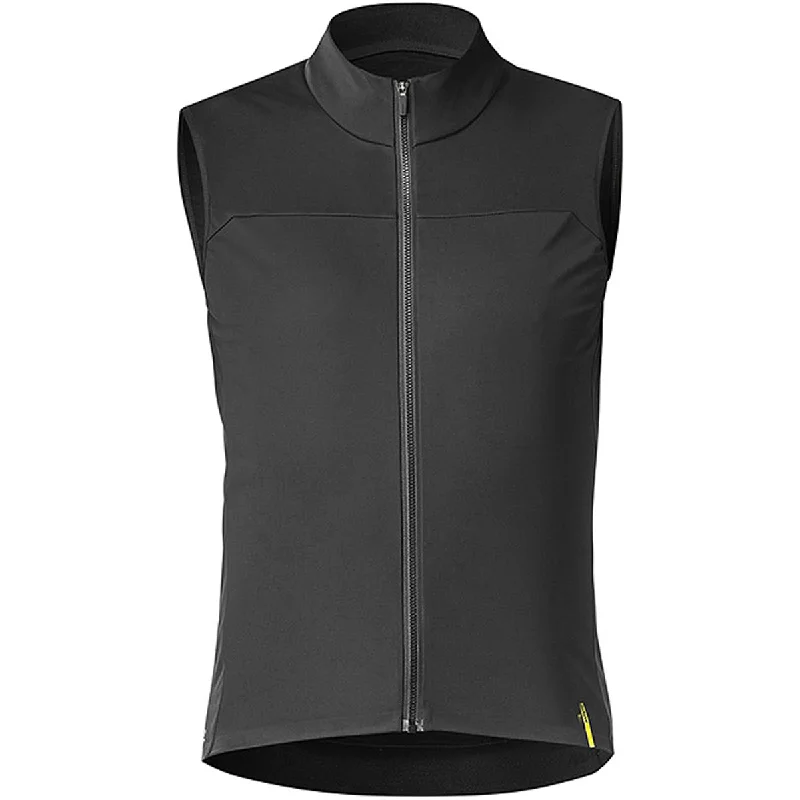 Bicycle riding clothing with reinforced seams-Gilet Mavic Mistral - Nero