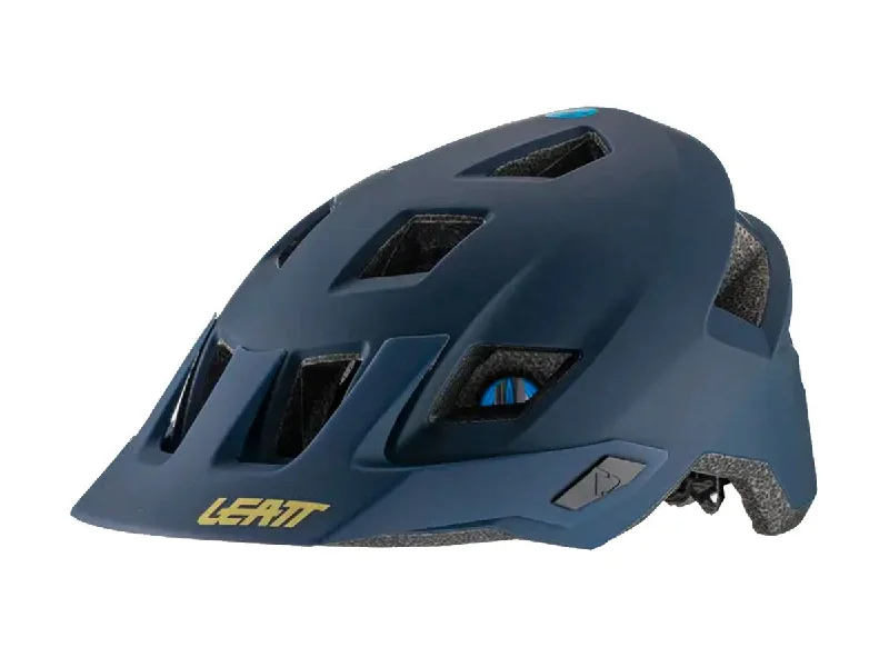 bicycle helmets with athletic design-Leatt MTB 1.0 Mountain Helmet - Onyx - 2021