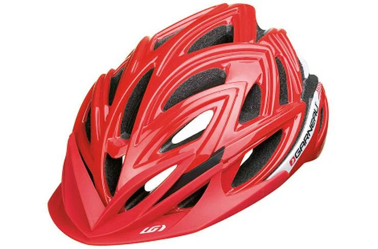 bicycle helmets with deluxe comfort-Louis Garneau Carve MTB Helmet - Red