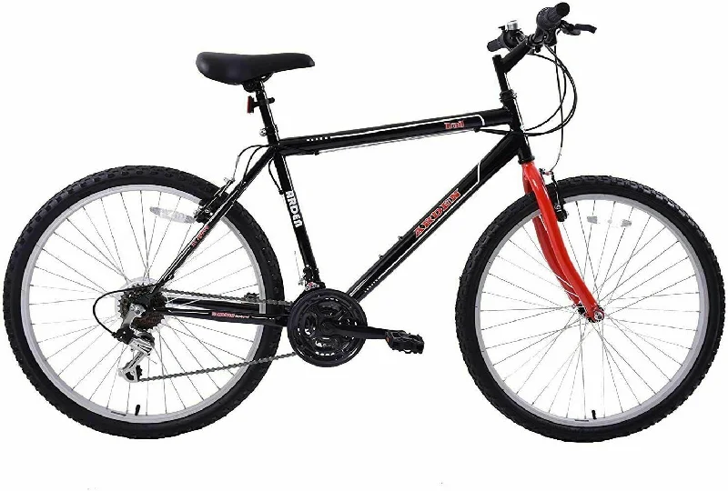 ARDEN TRAIL 24" WHEEL BOYS BLACK & RED FRAME 21 SPEED MOUNTAIN BICYCLE BIKE