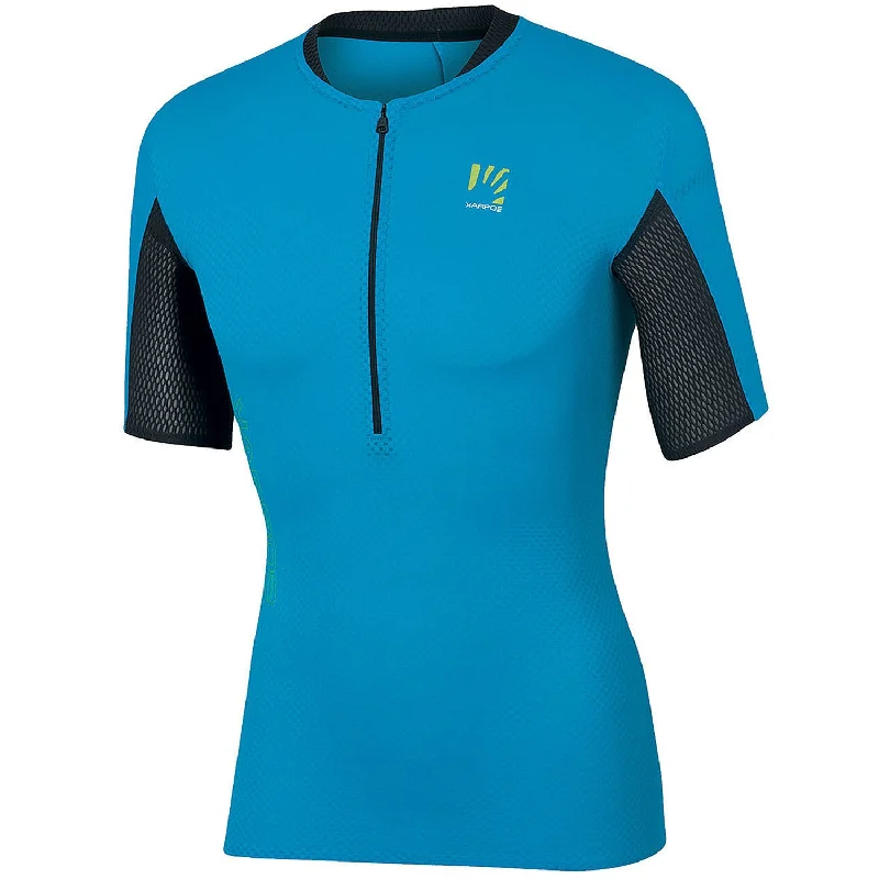 Bicycle riding clothing with adjustable hems-Maglia running Karpos Lavaredo Tech - Blu