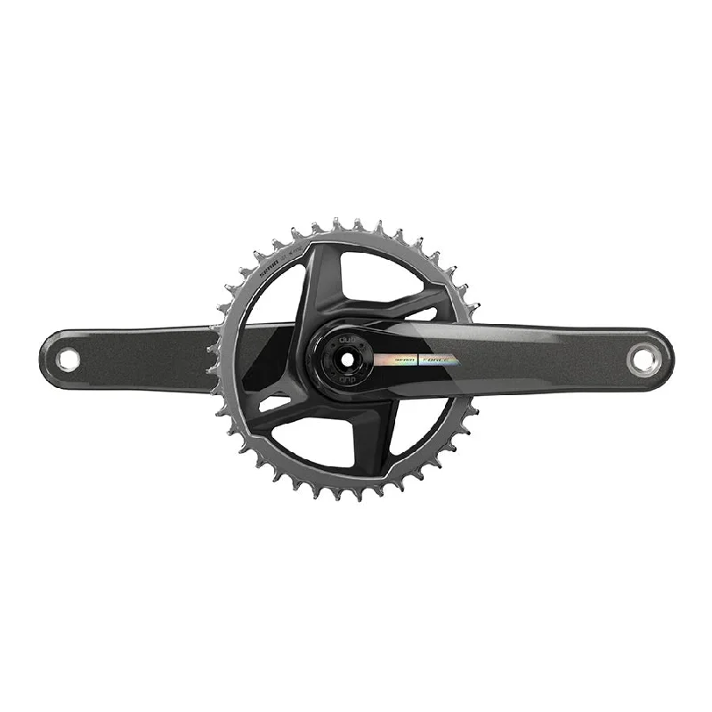 Mountain bike fork suspension-SRAM Force D2 1x Crankset Speed: 12 Spindle: 28.99mm BCD: Direct Mount 40 DUB 177.5mm Black Road Disc