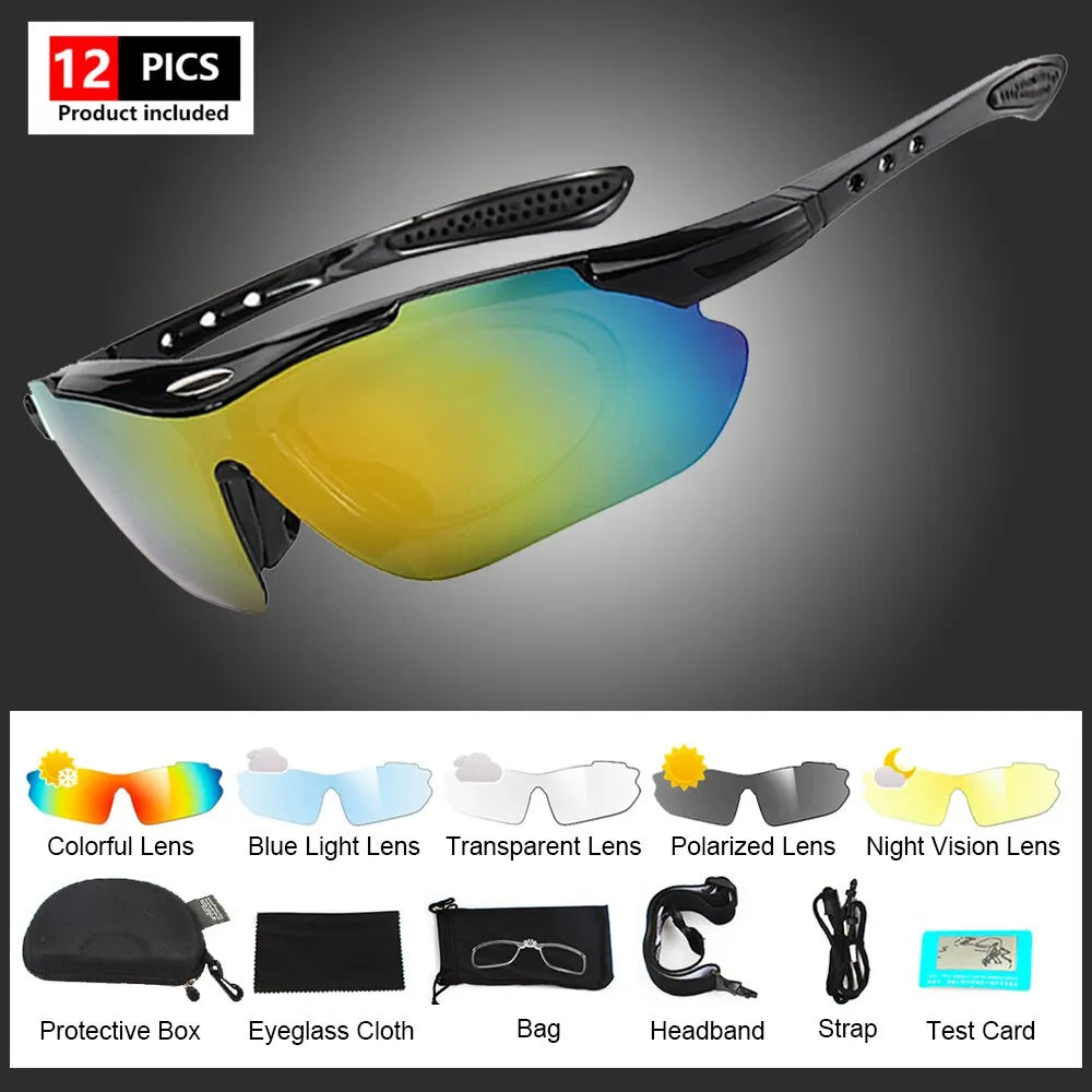 Bicycle riding clothing with wind flaps-Riding Cycling Sunglasses Mtb Polarized Sports Cycling Glasses Goggles Bicycle Mountain Bike Glasses Men's Women Cycling Eyewear