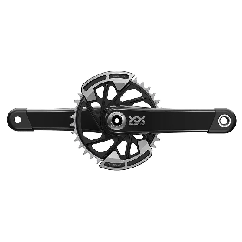 Bike seat adjustment lever-SRAM XX Eagle T-Type Wide Crankset - 165mm 12-Speed 32t Chainring Direct Mount 2-Guards DUB Spindle Interface BLK