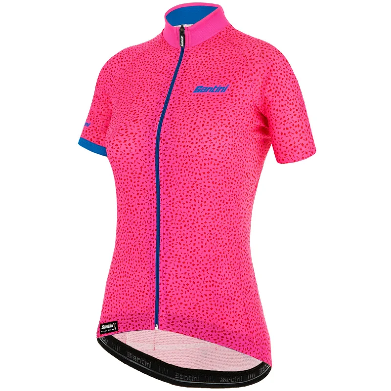 Unisex bicycle riding clothing choices-Maglia donna Santini Giada Hip - Rosa