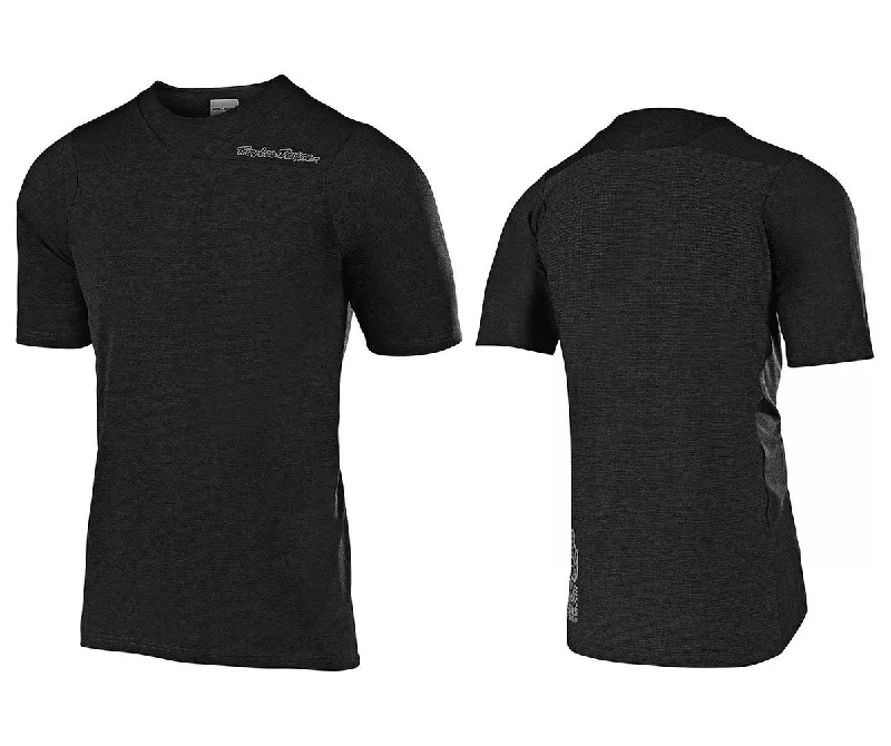 Bicycle riding clothing compression wear-Troy Lee Designs Skyline Short Sleeve MTB Jersey - Black - 2022