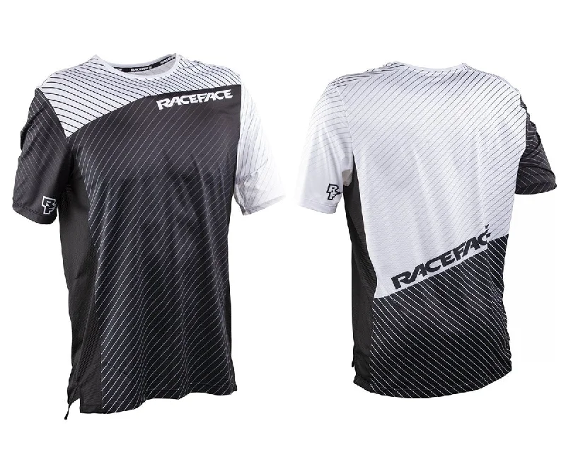 Bicycle riding clothing geometric shapes-Race Face Indy Short Sleeve MTB Jersey - Black - 2020