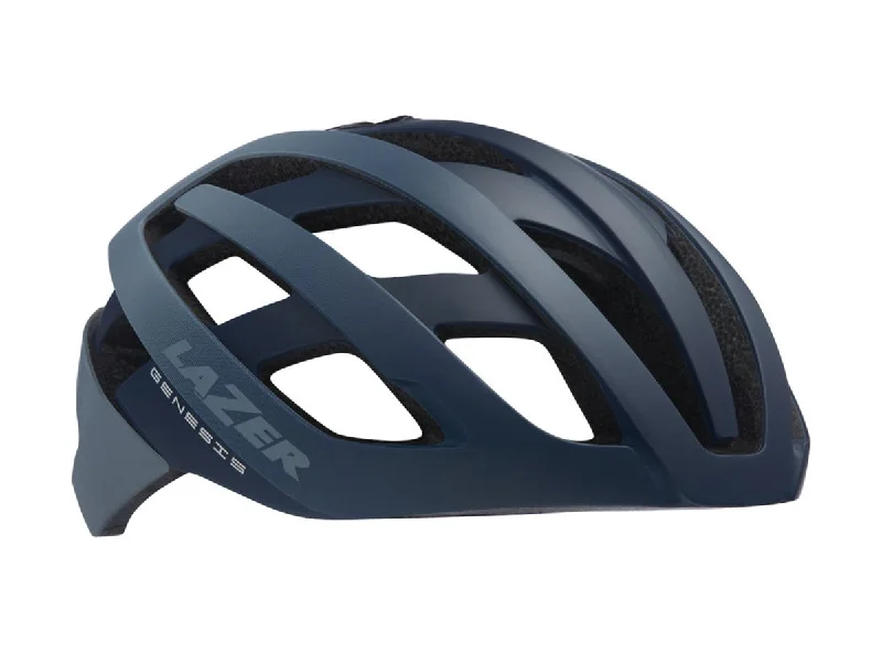 bicycle helmets with ergonomic fit-Lazer G1 MIPS Road Helmet - Matt Blue Gray - 2020