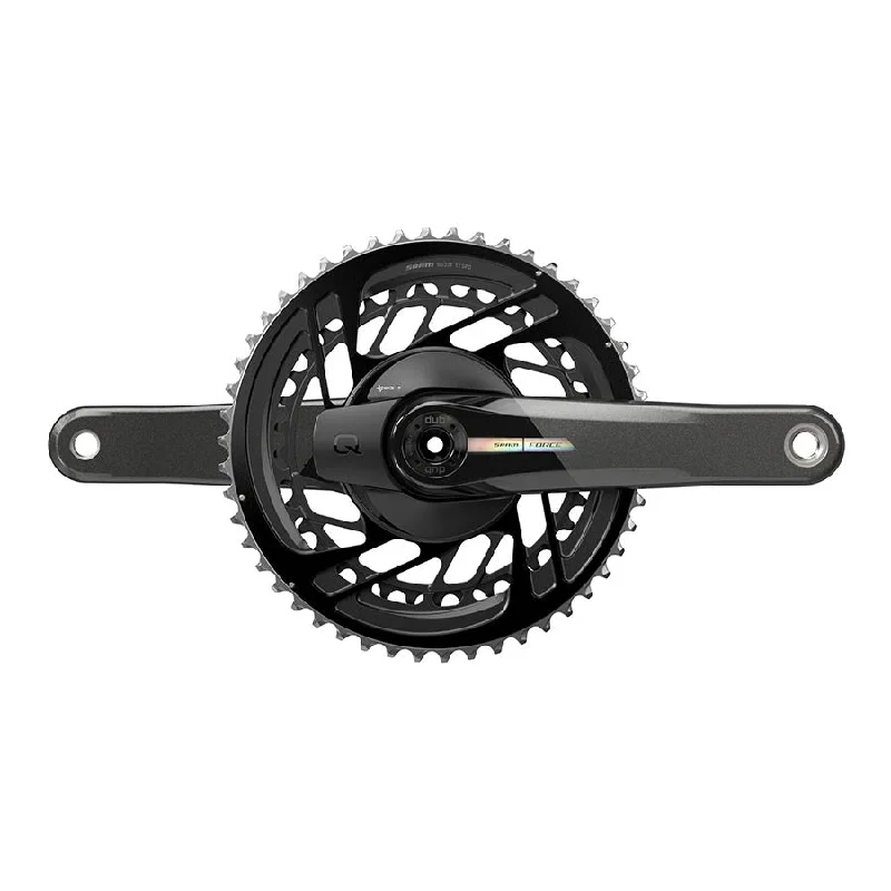 Bike chainstay protector-SRAM Force D2 2x Power Meter Crankset Speed: 12 Spindle: 28.99mm BCD: Direct Mount 50/37 DUB 170mm Black Road Disc