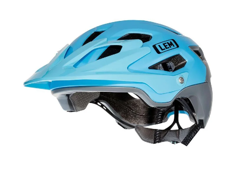 bicycle helmets with solid build-LEM Flow MTB Helmet - Blue