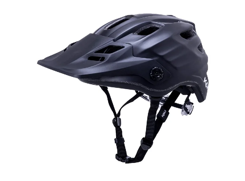 bicycle helmets for long rides-Kali Protectives Maya 2.0 Revolt MTB Helmet - Solid Matt Black - 2019