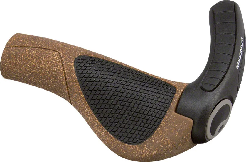 Ergon GP3 BioKork Grips - Lock-On Large Black/Tan