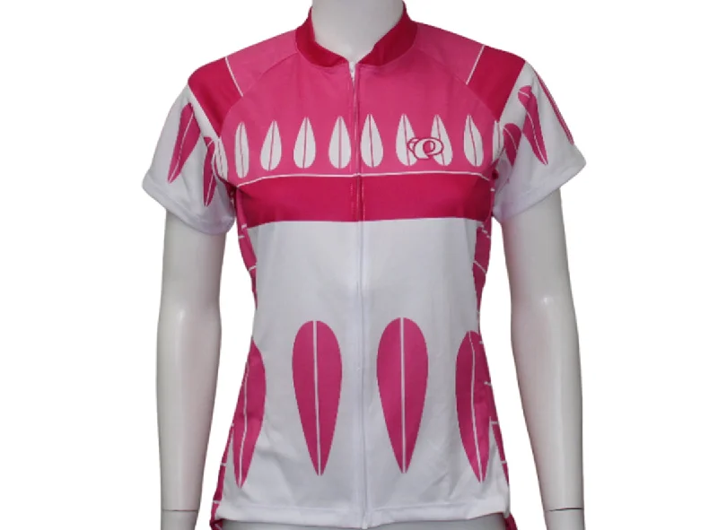 Bicycle riding clothing with tool pockets-Pearl Izumi LTD Short Sleeve MTB Jersey - Womens - Berry Leaf