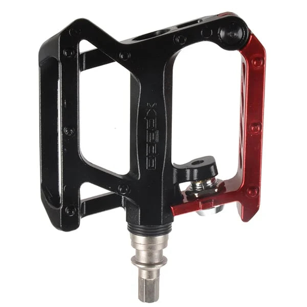 Bicycle frame protector kit-Xpedo TRVS 10 QRD Flat Pedals - Red-Black