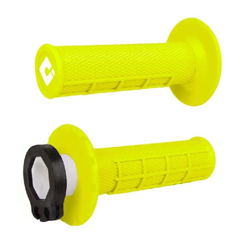 ODI MX HALF WAFFLE LOCK ON GRIP 2st/4st- FLURO YELLOW