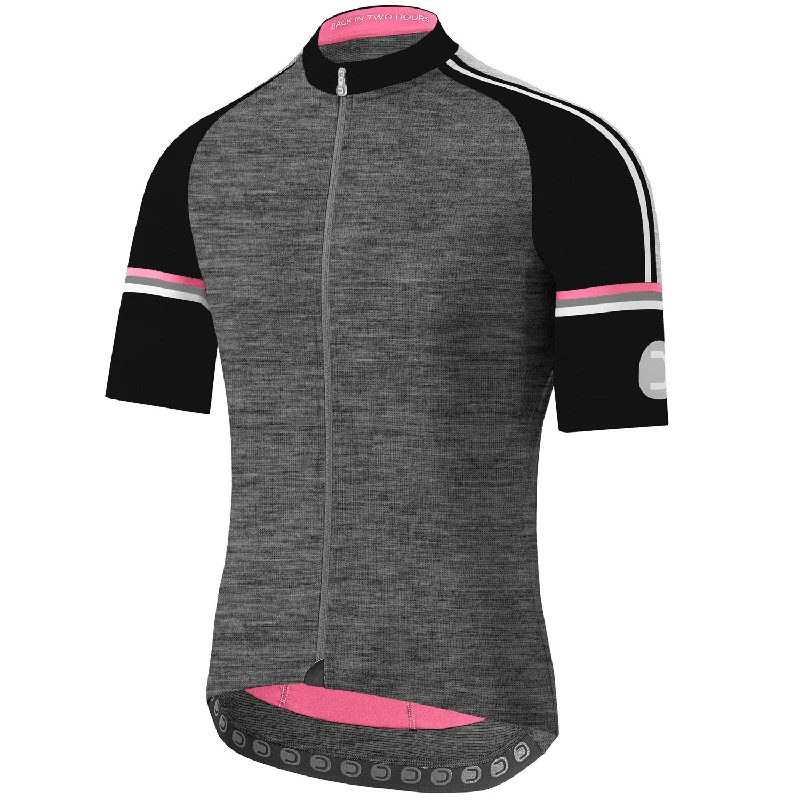 Bicycle riding clothing custom fit-Maglia Dotout Fusion - Grigio nero