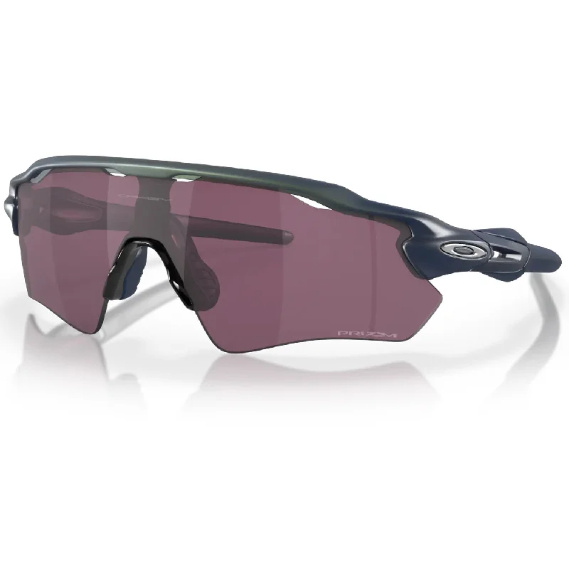 Bicycle riding clothing moisture-wicking-Occhiali Oakley Radar EV Path - Matte Silver Blue Prizm Black