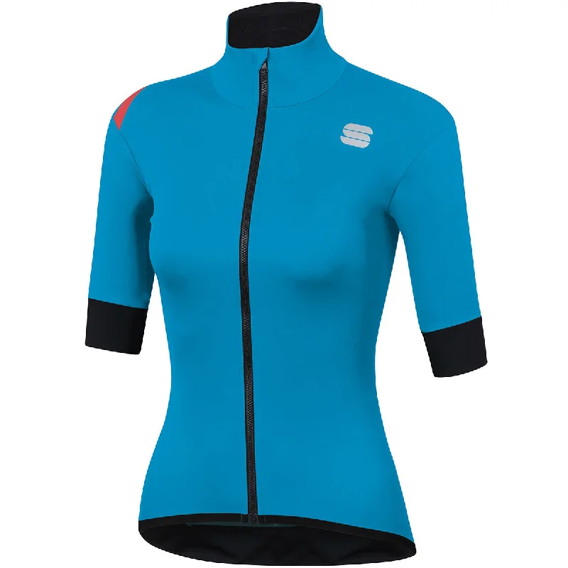 Bicycle riding clothing with hidden pockets-Maglia donna Sportful Fiandre Light Norain - Blu