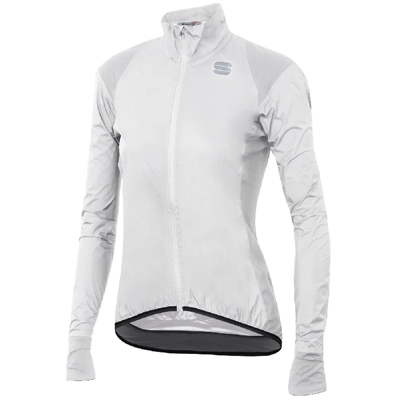 Bicycle riding clothing for ice safety-Mantellina donna Sportful Hot Pack No Rain - Bianco