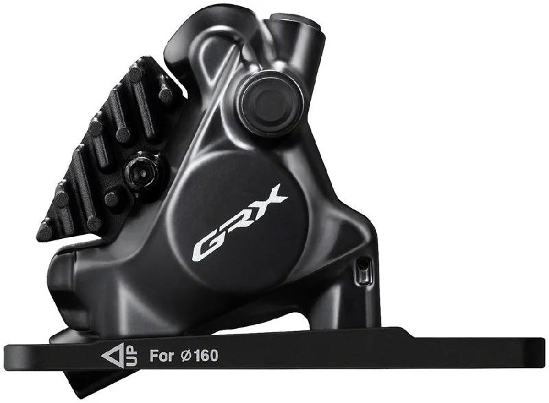 Shimano GRX BR-RX820 Hydraulic Disc Brake Caliper - Front Flat-Mount W/Bracket 140/160mm Rotor Assembled 160mm