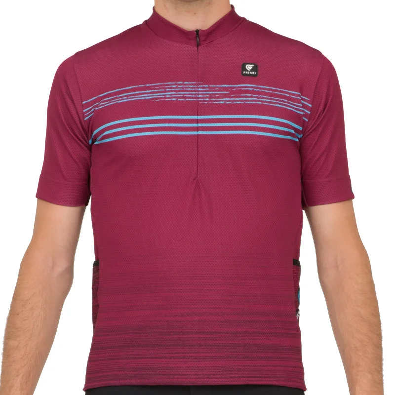 Bicycle riding clothing clearance sale-Maglia Pissei E-Pik - Bordeaux